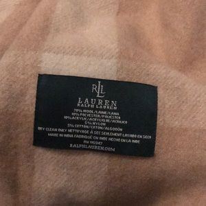 Blanket -tan plaid by Ralph Lauren